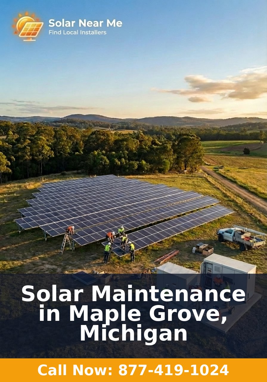 Solar Maintenance in Maple Grove, Michigan