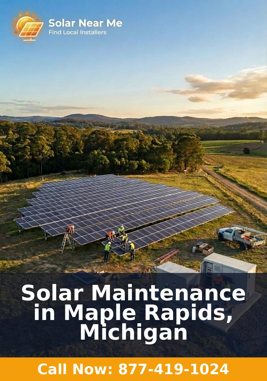 Solar Maintenance in Maple Rapids, Michigan