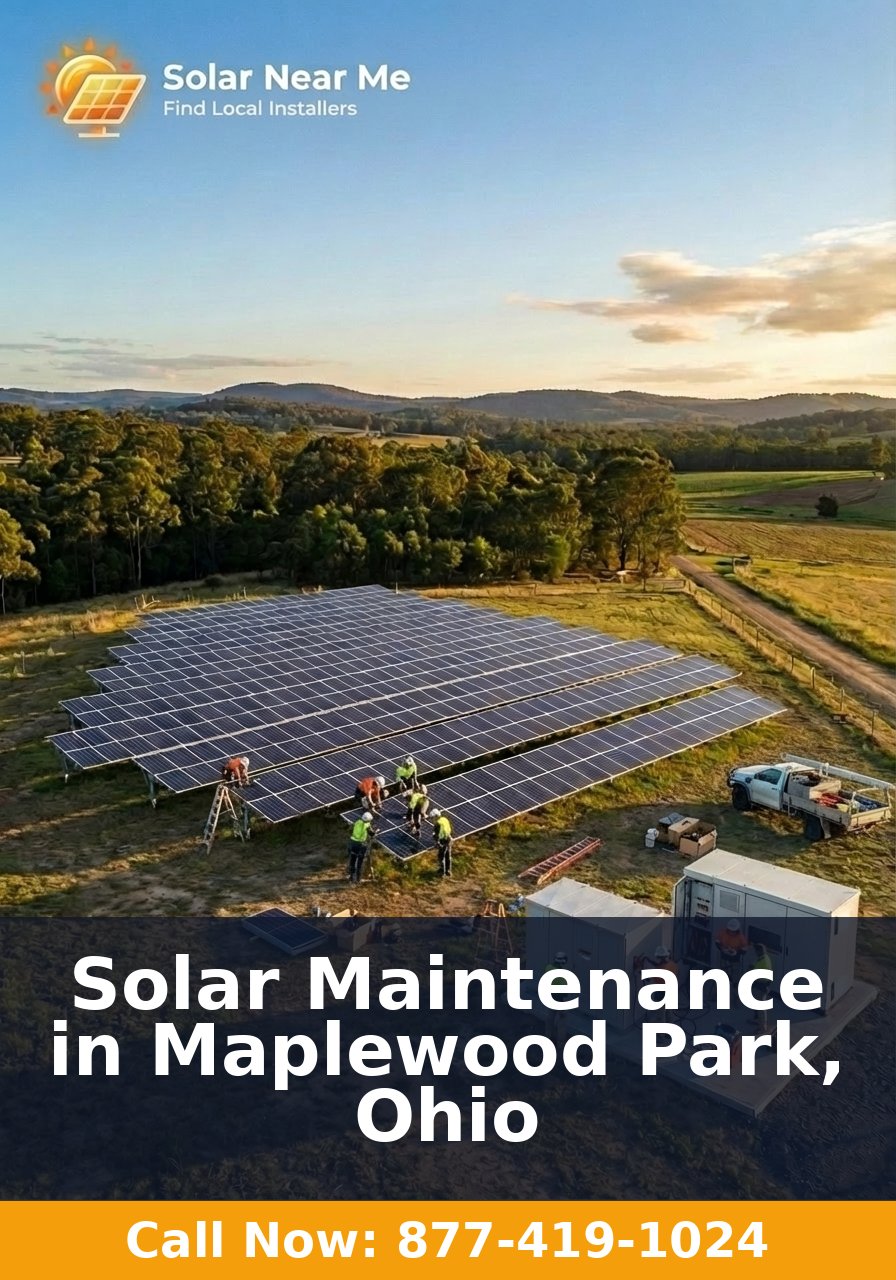 Solar Maintenance in Maplewood Park, Ohio