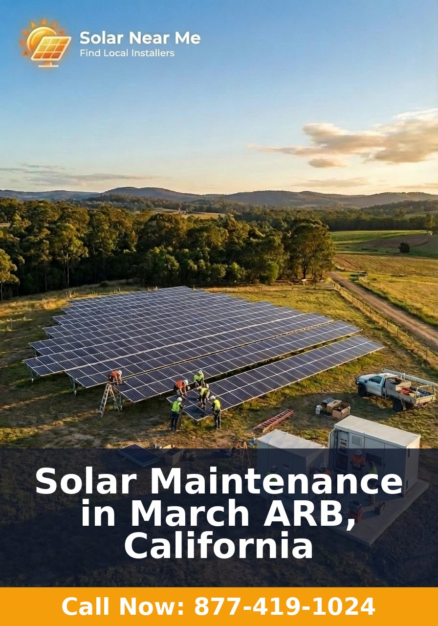 Solar Maintenance in March ARB, California