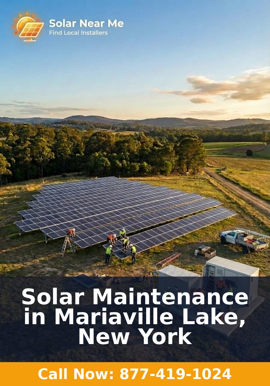 Solar Maintenance in Mariaville Lake, New York