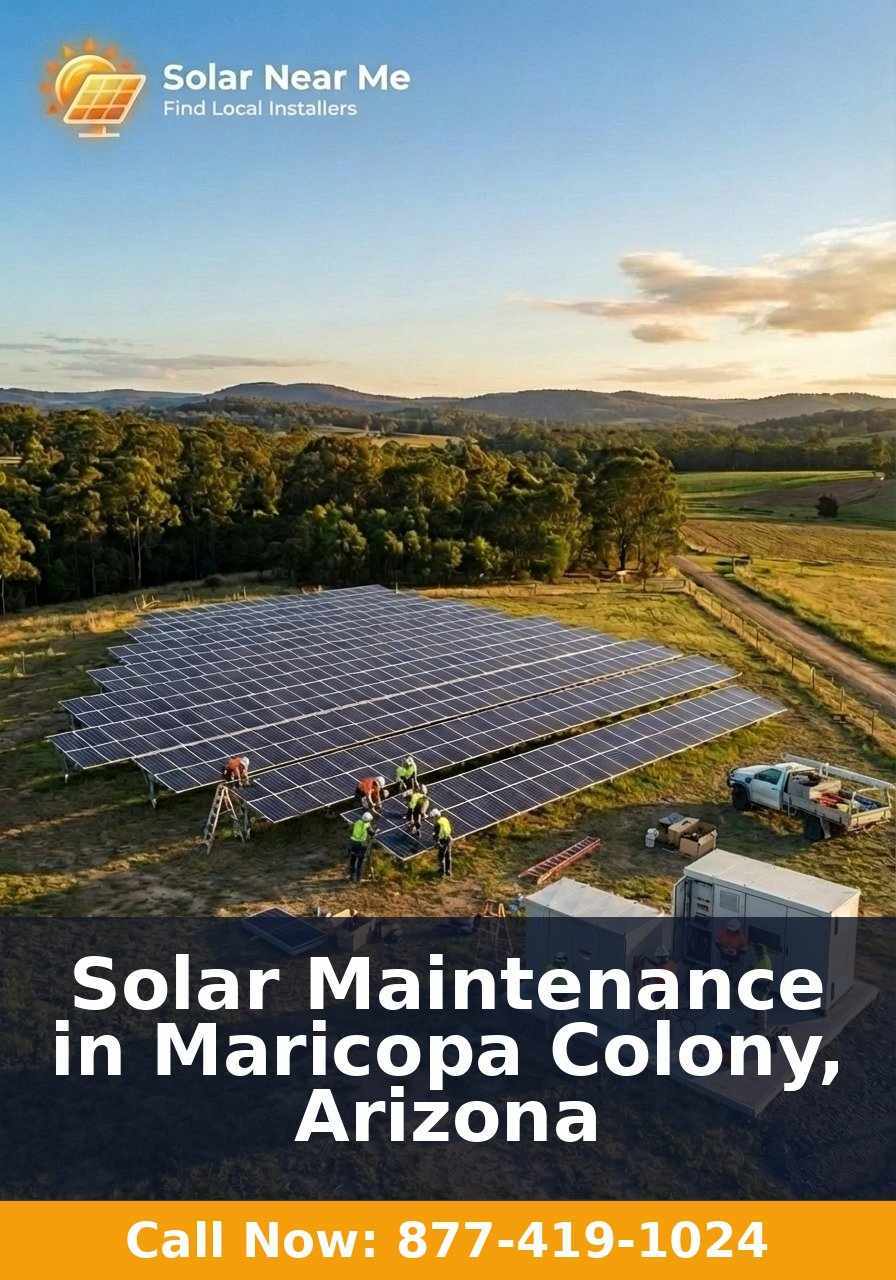 Solar Maintenance in Maricopa Colony, Arizona