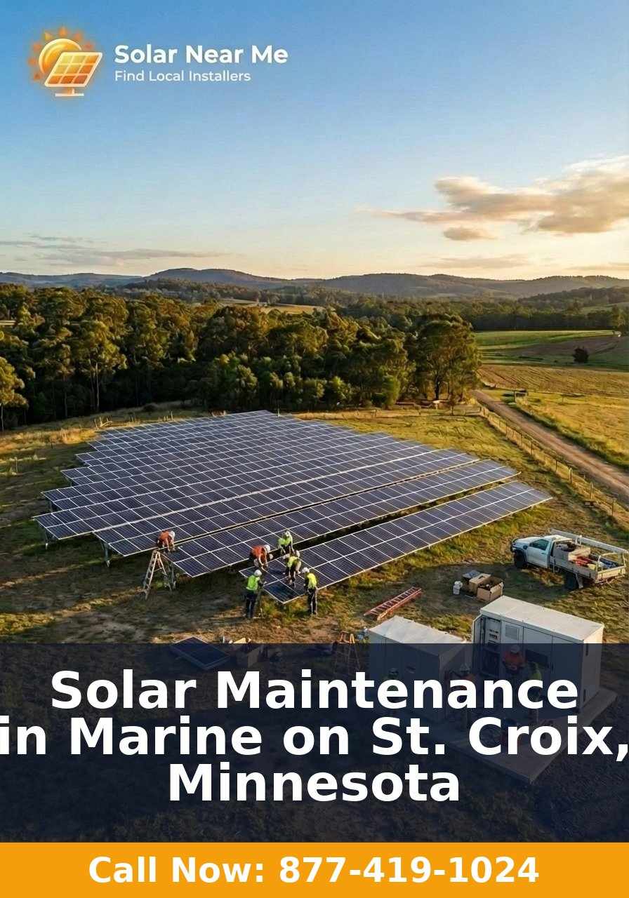 Solar Maintenance in Marine on St. Croix, Minnesota
