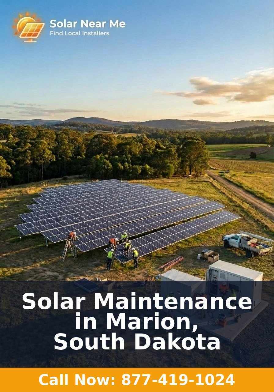 Solar Maintenance in Marion, South Dakota