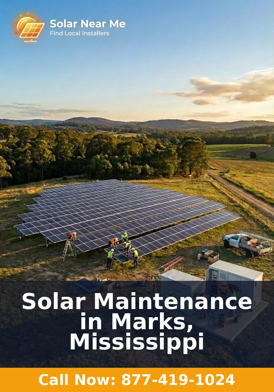 Solar Maintenance in Marks, Mississippi