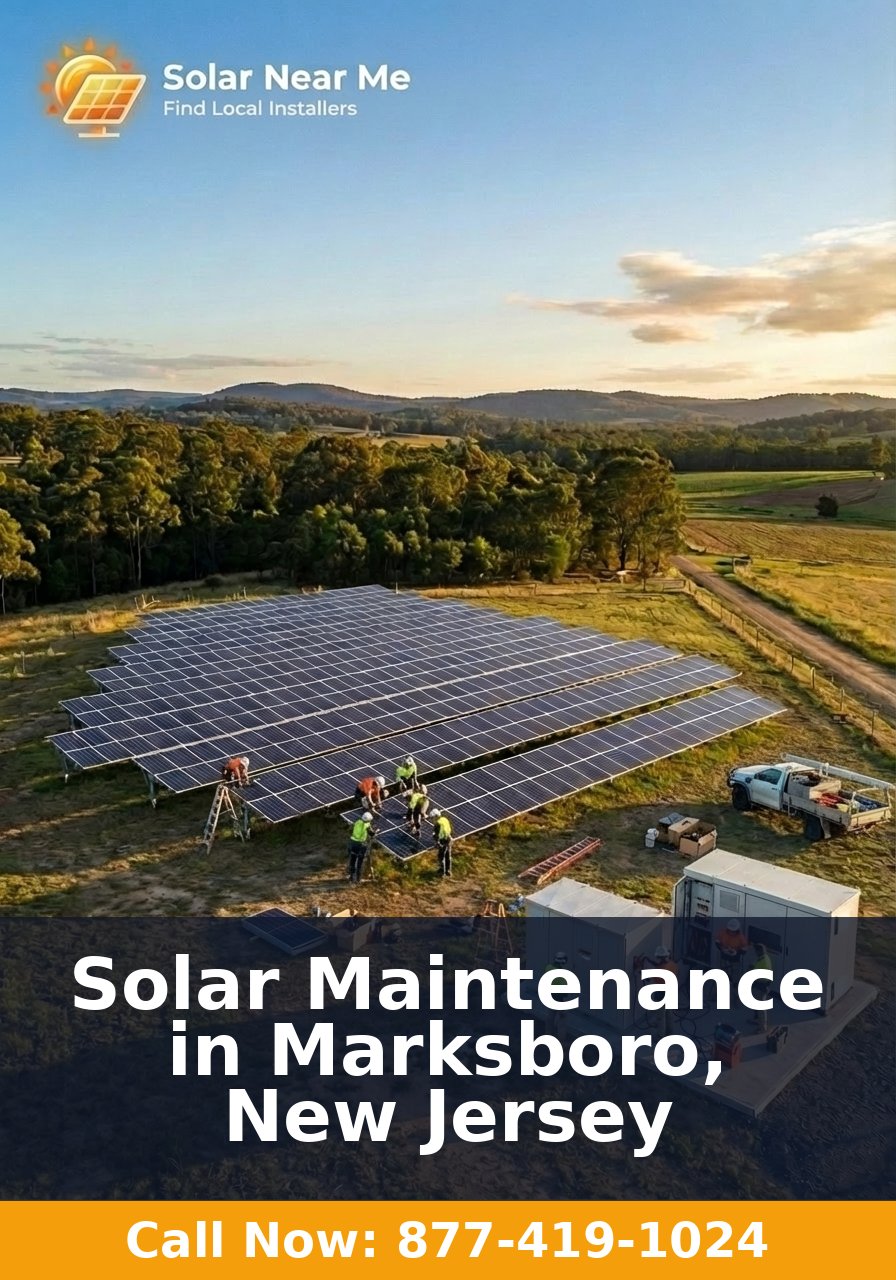 Solar Maintenance in Marksboro, New Jersey