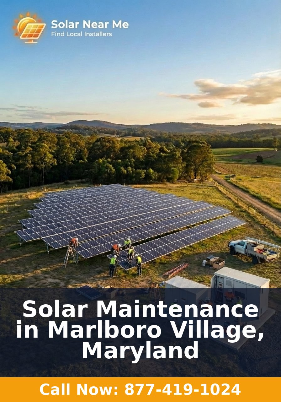 Solar Maintenance in Marlboro Village, Maryland