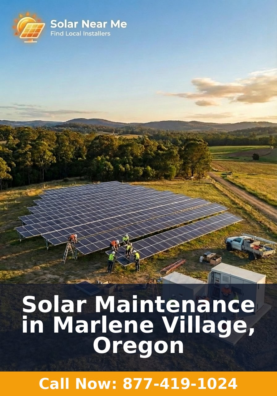 Solar Maintenance in Marlene Village, Oregon