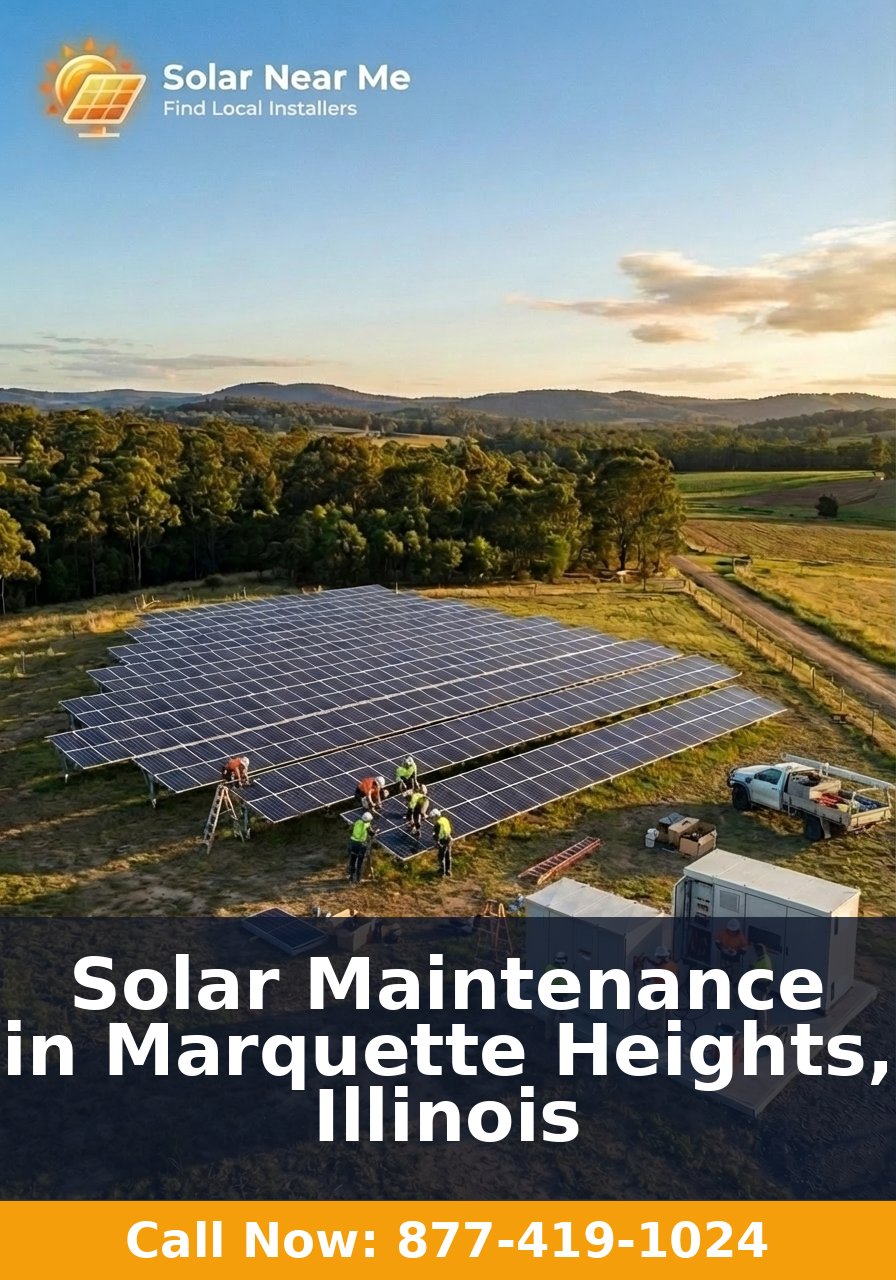Solar Maintenance in Marquette Heights, Illinois