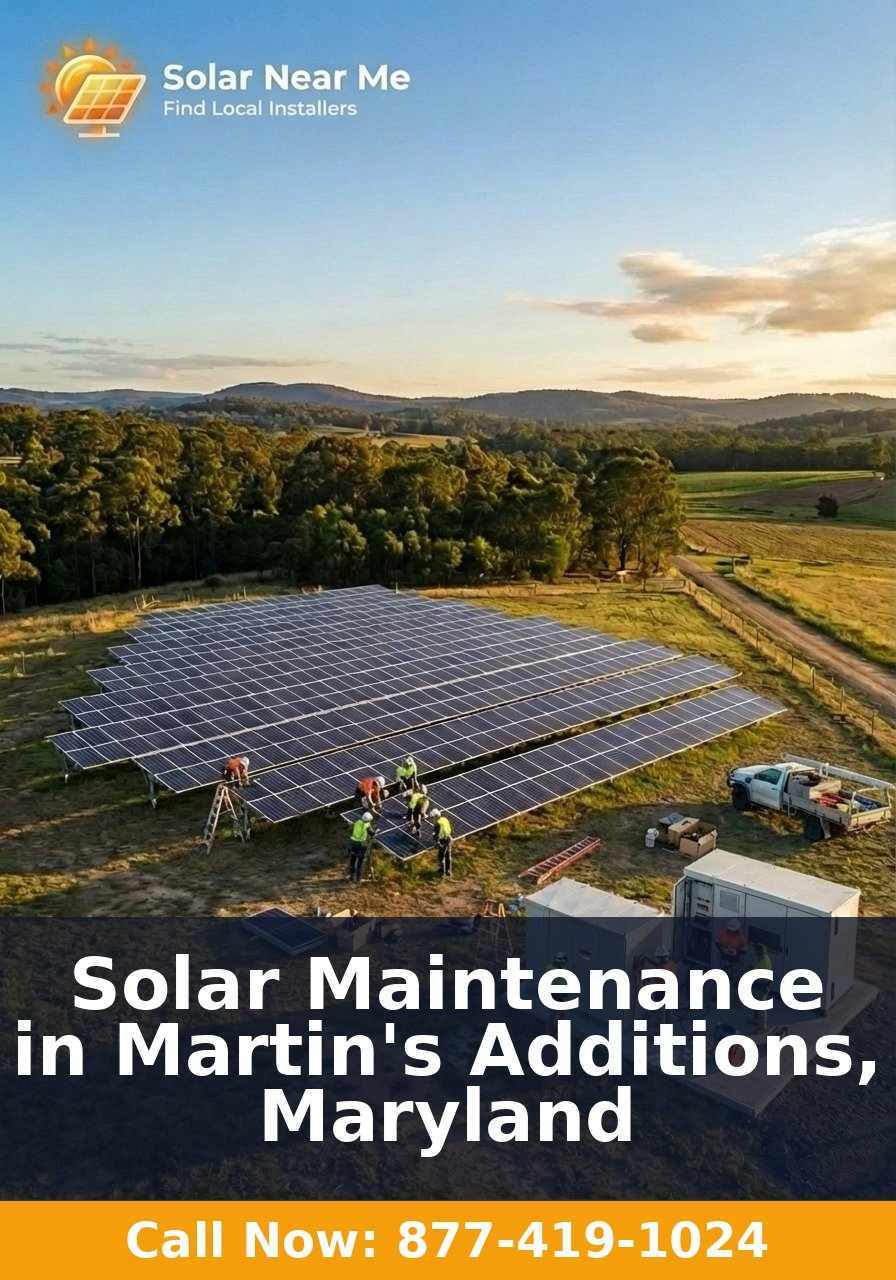 Solar Maintenance in Martin's Additions, Maryland