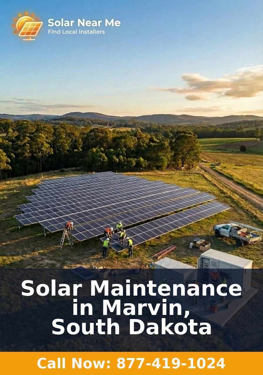 Solar Maintenance in Marvin, South Dakota