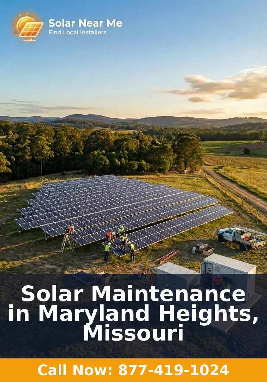 Solar Maintenance in Maryland Heights, Missouri