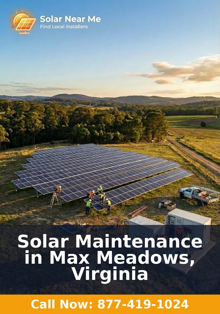 Solar Maintenance in Max Meadows, Virginia