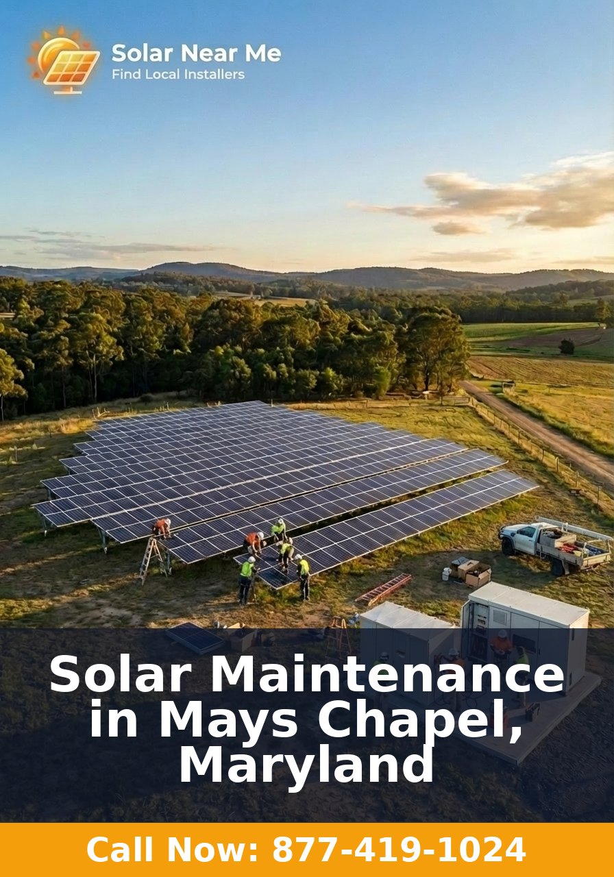 Solar Maintenance in Mays Chapel, Maryland