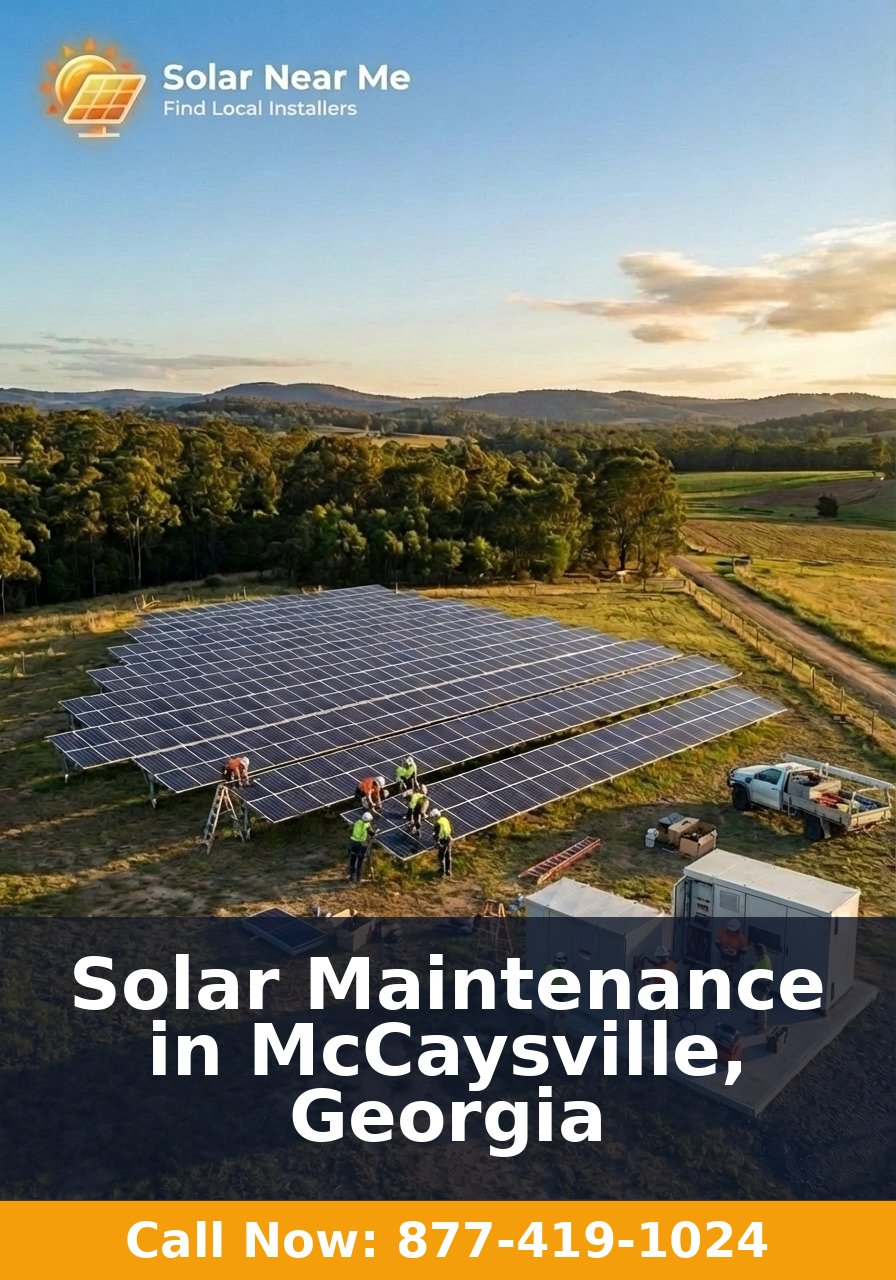 Solar Maintenance in McCaysville, Georgia