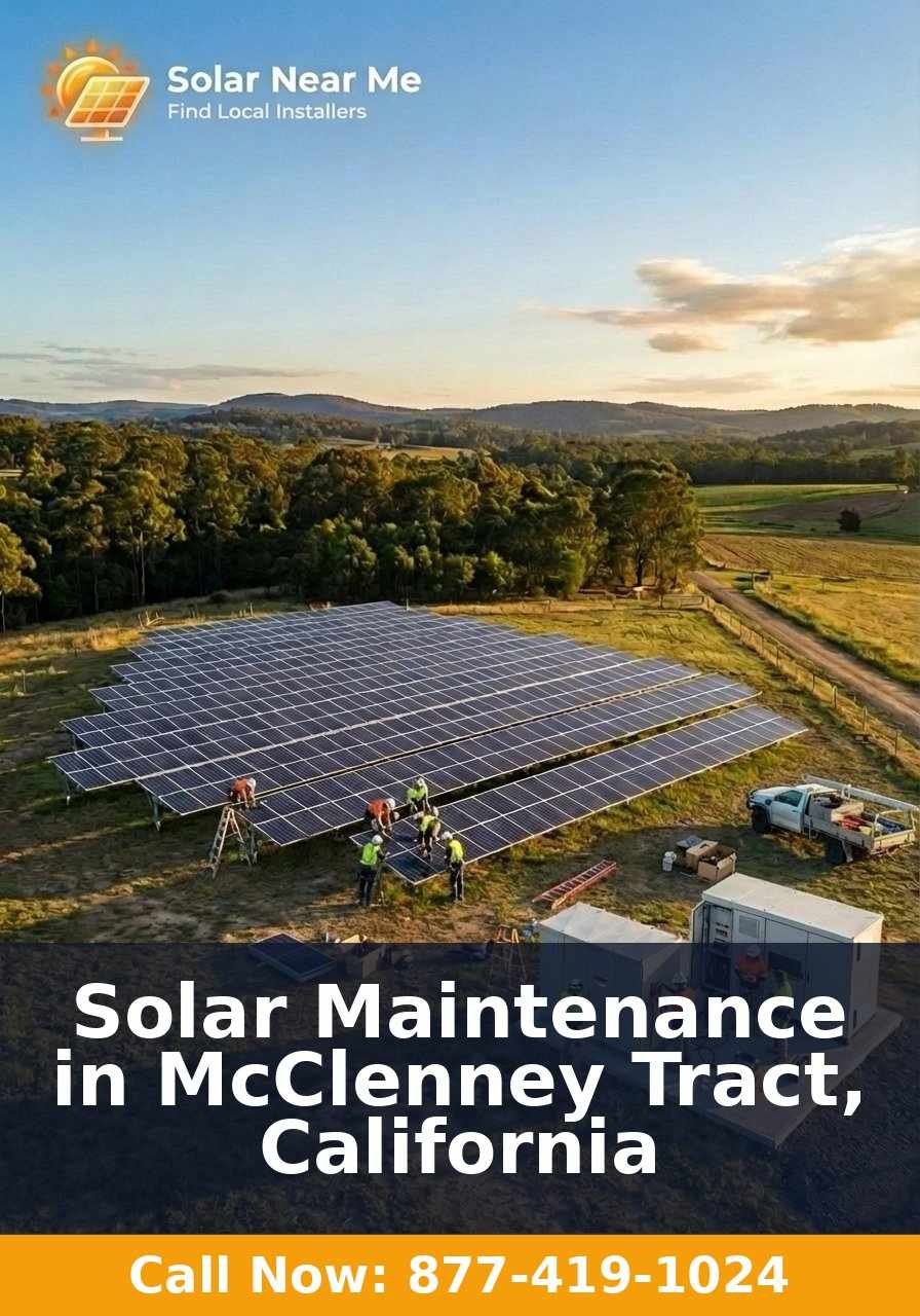 Solar Maintenance in McClenney Tract, California