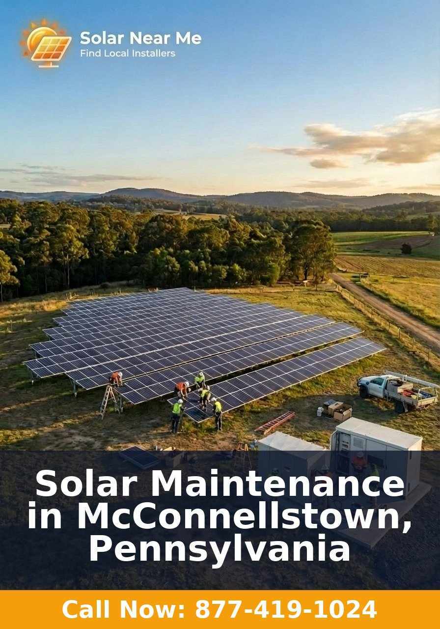 Solar Maintenance in McConnellstown, Pennsylvania