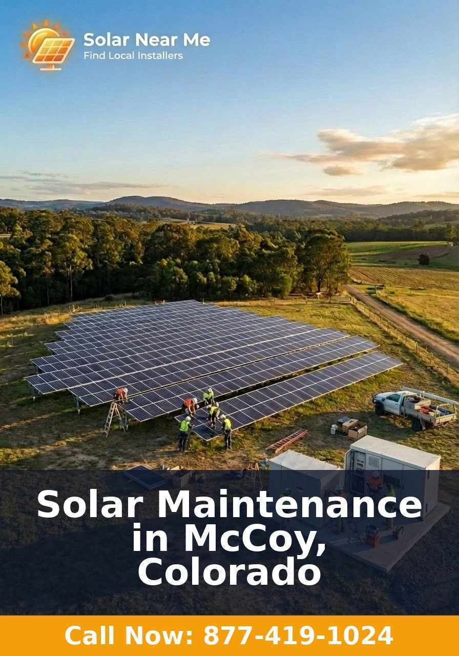 Solar Maintenance in McCoy, Colorado