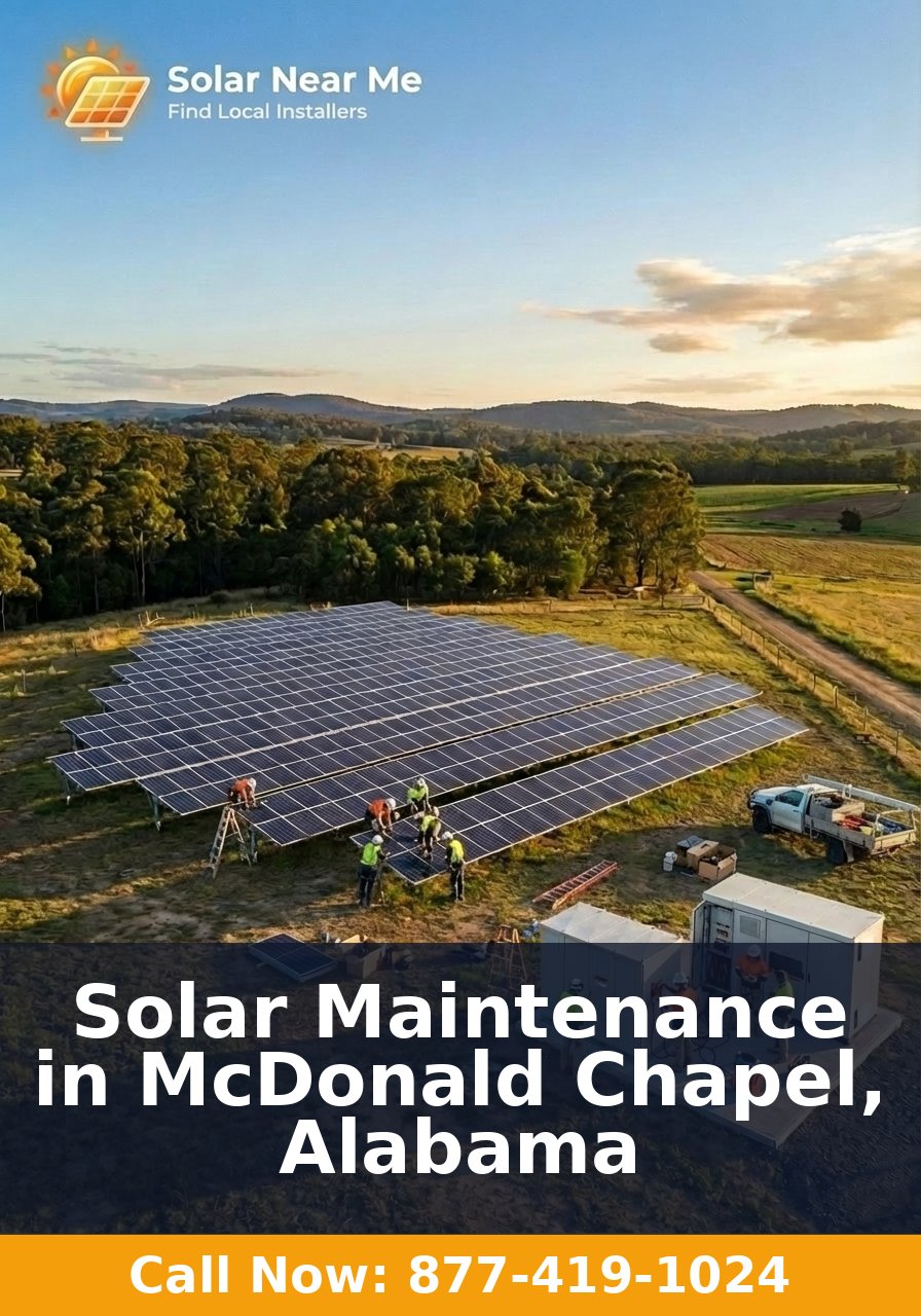 Solar Maintenance in McDonald Chapel, Alabama