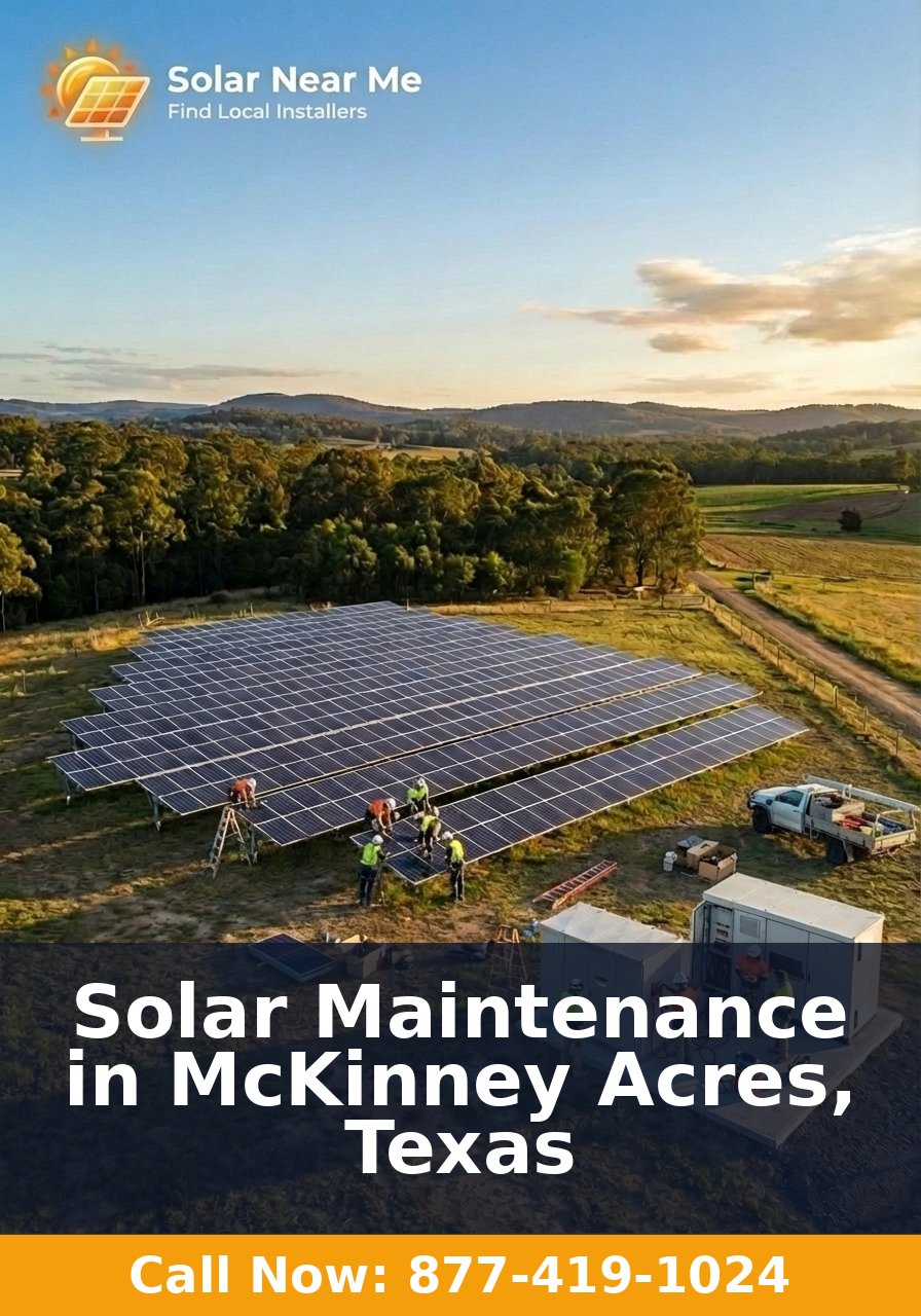 Solar Maintenance in McKinney Acres, Texas