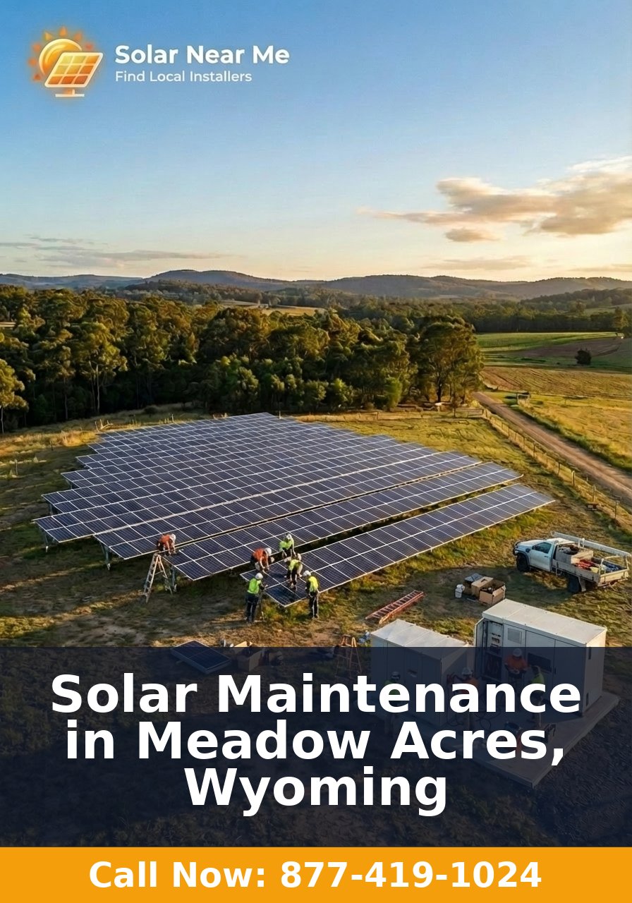 Solar Maintenance in Meadow Acres, Wyoming