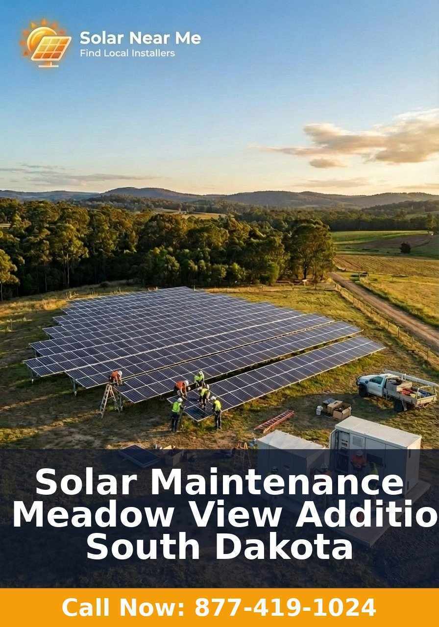 Solar Maintenance in Meadow View Addition, South Dakota