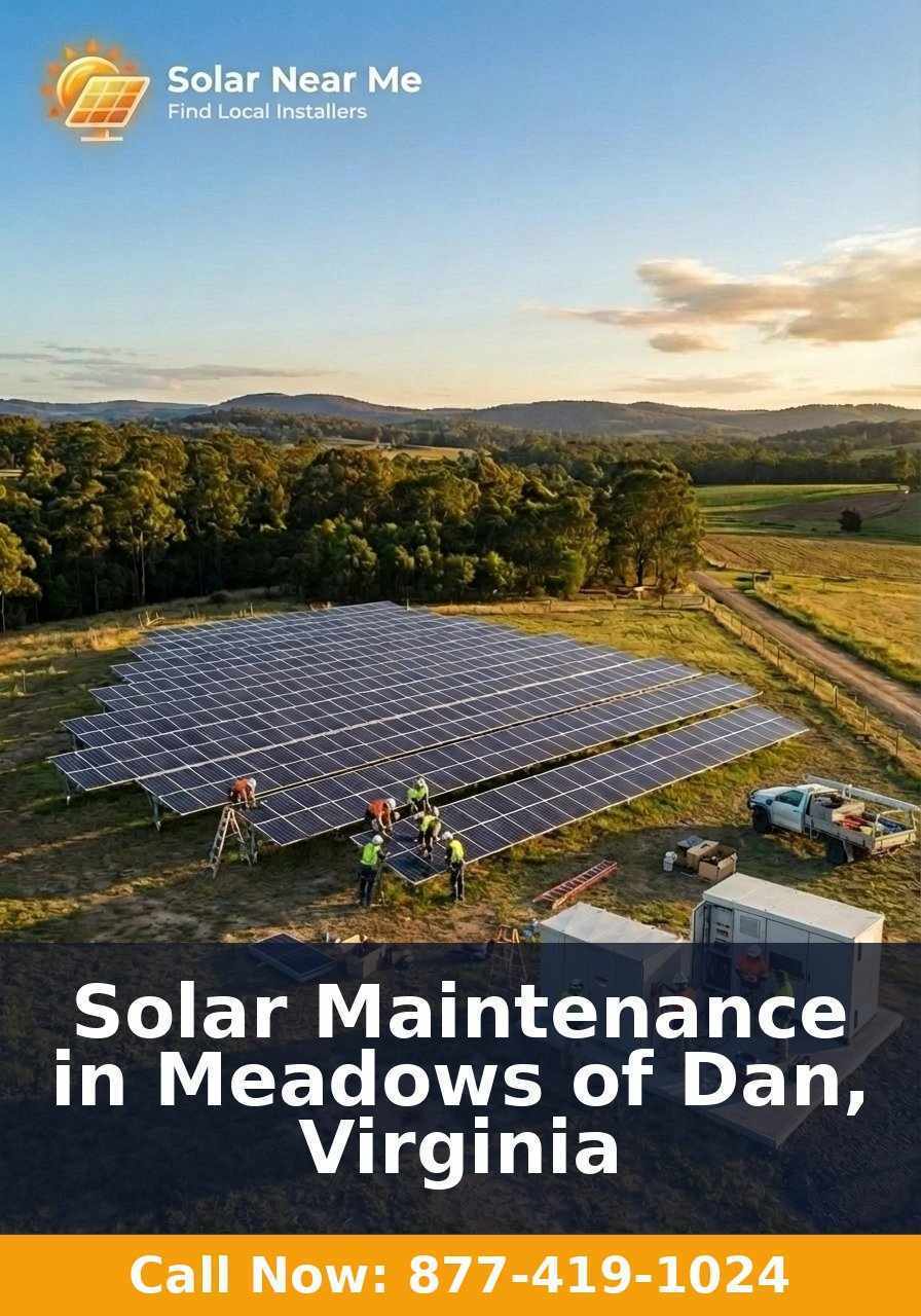 Solar Maintenance in Meadows of Dan, Virginia