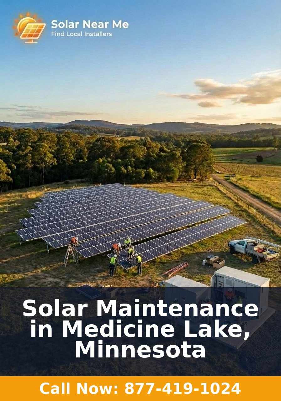 Solar Maintenance in Medicine Lake, Minnesota