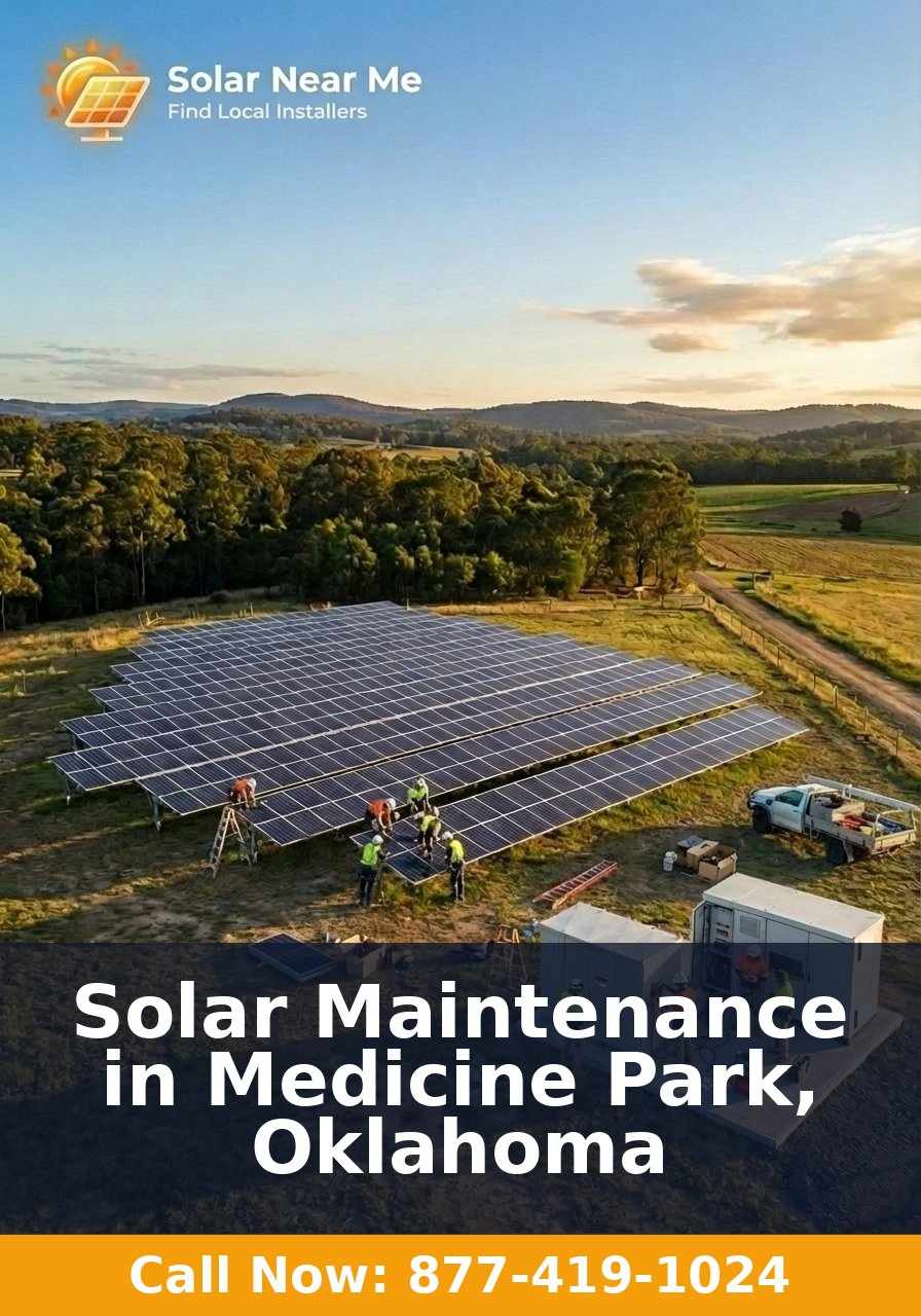 Solar Maintenance in Medicine Park, Oklahoma