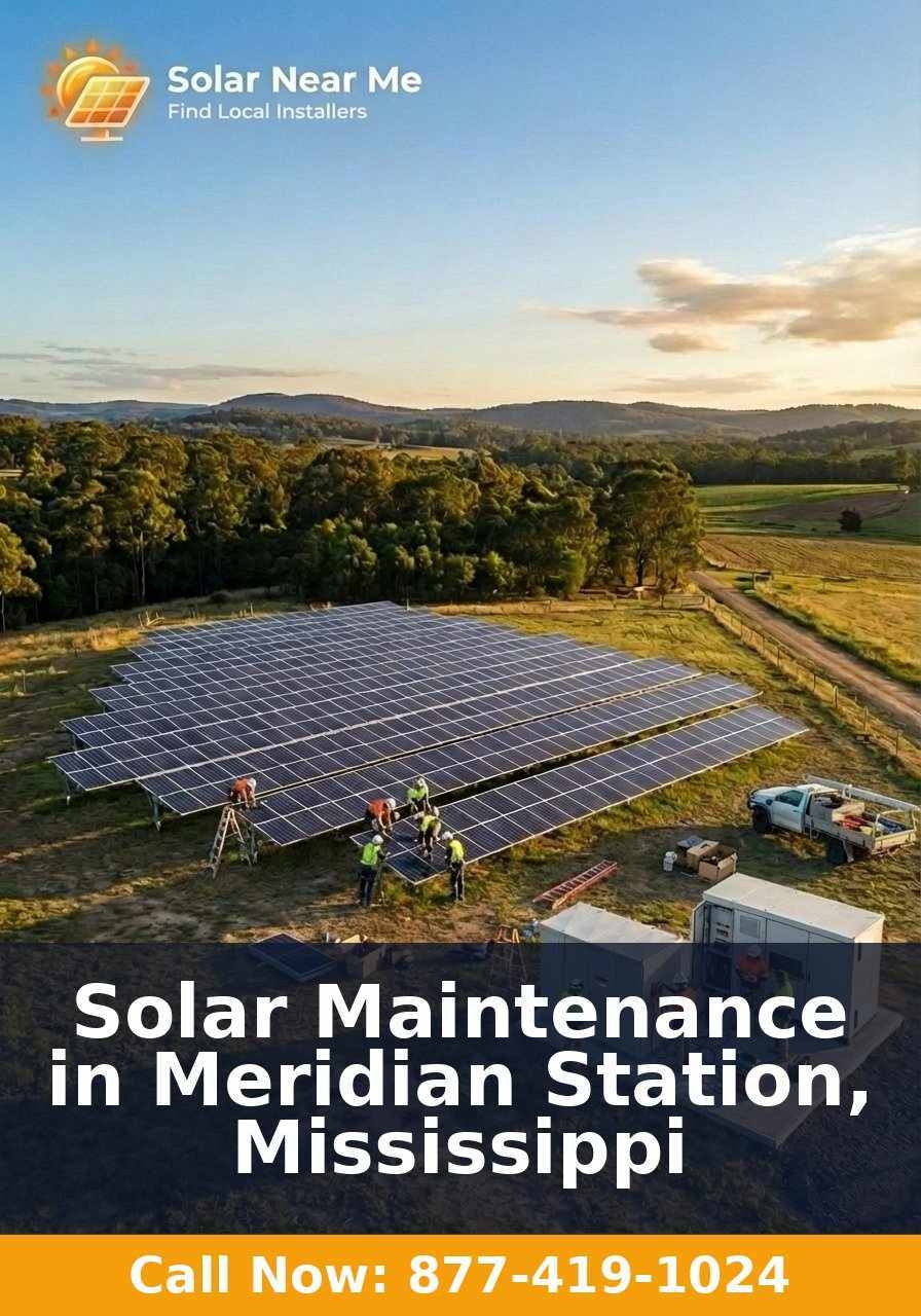 Solar Maintenance in Meridian Station, Mississippi