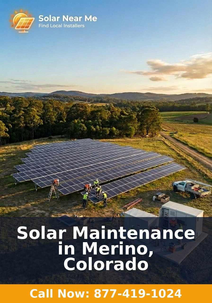 Solar Maintenance in Merino, Colorado