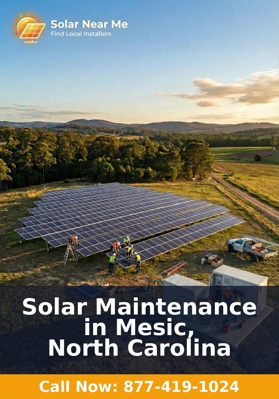 Solar Maintenance in Mesic, North Carolina
