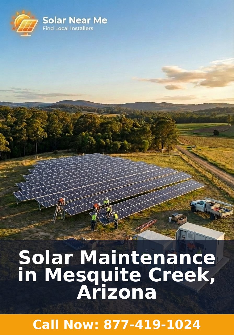 Solar Maintenance in Mesquite Creek, Arizona