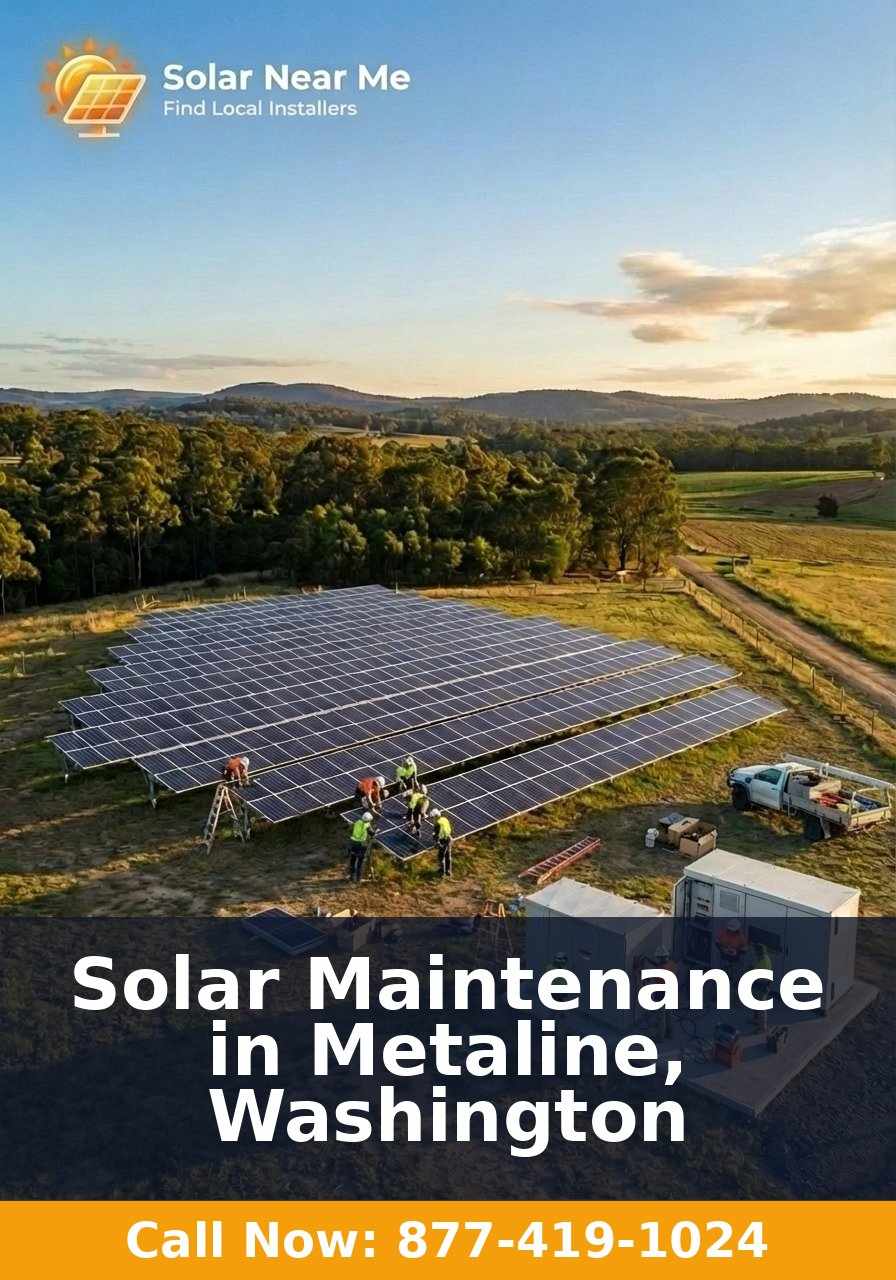 Solar Maintenance in Metaline, Washington