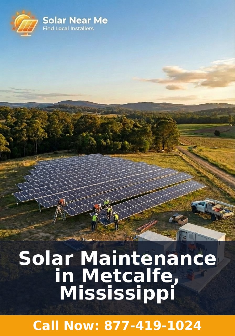 Solar Maintenance in Metcalfe, Mississippi