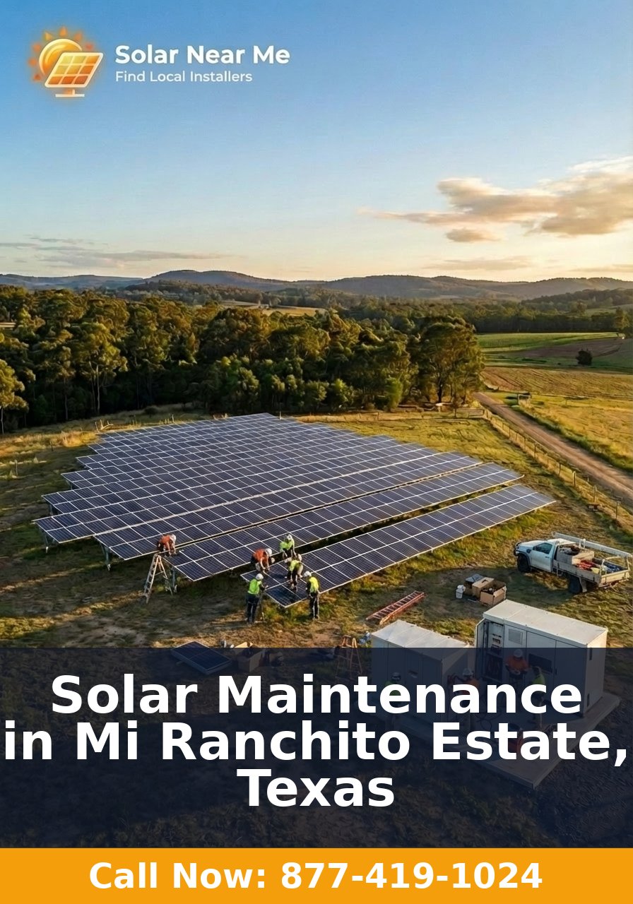 Solar Maintenance in Mi Ranchito Estate, Texas