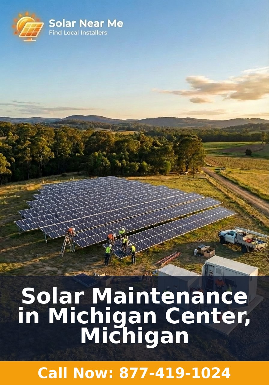 Solar Maintenance in Michigan Center, Michigan