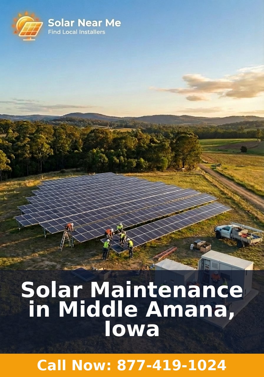 Solar Maintenance in Middle Amana, Iowa
