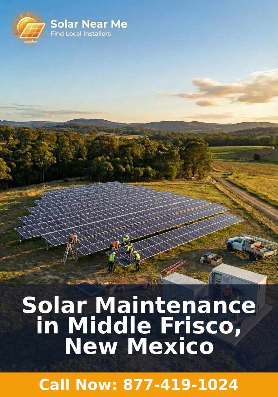 Solar Maintenance in Middle Frisco, New Mexico