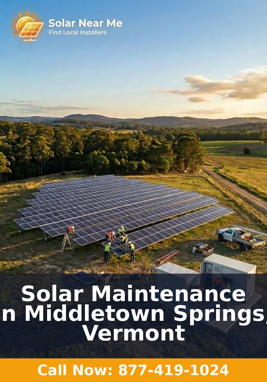 Solar Maintenance in Middletown Springs, Vermont