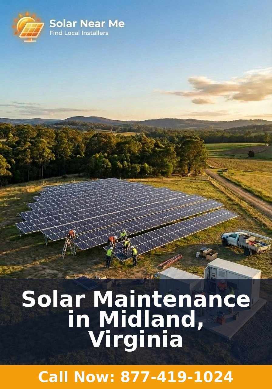Solar Maintenance in Midland, Virginia