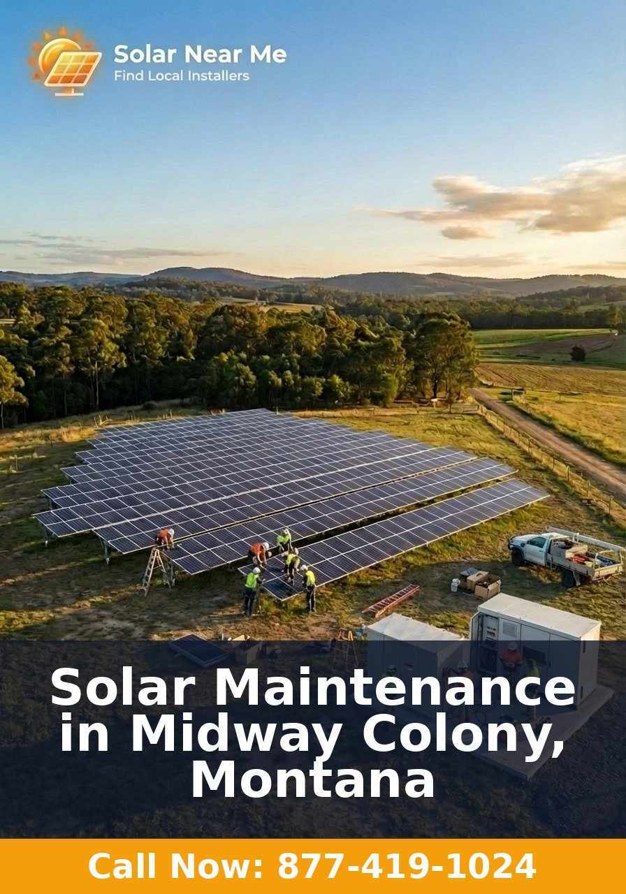 Solar Maintenance in Midway Colony, Montana