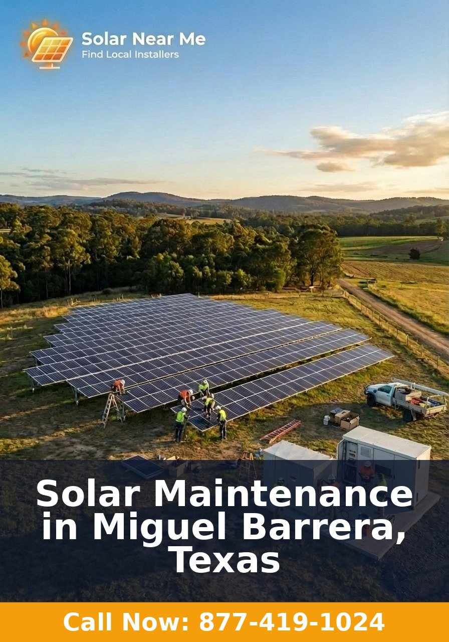 Solar Maintenance in Miguel Barrera, Texas