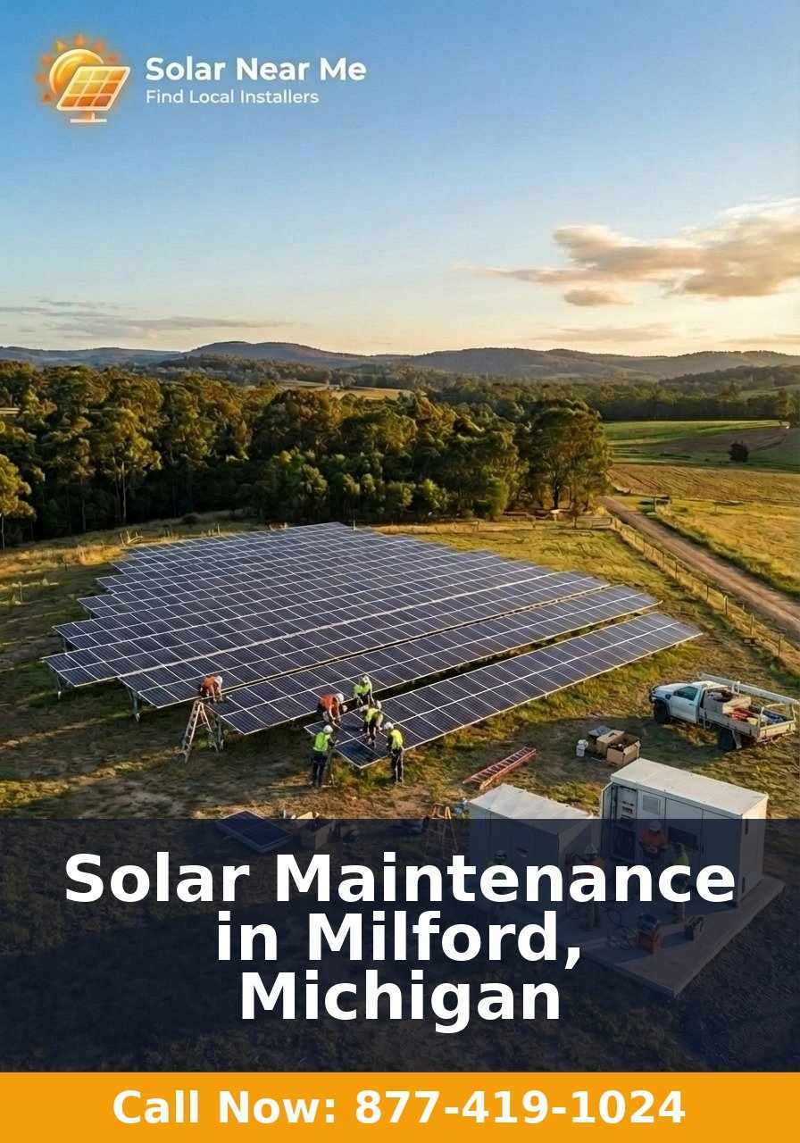 Solar Maintenance in Milford, Michigan
