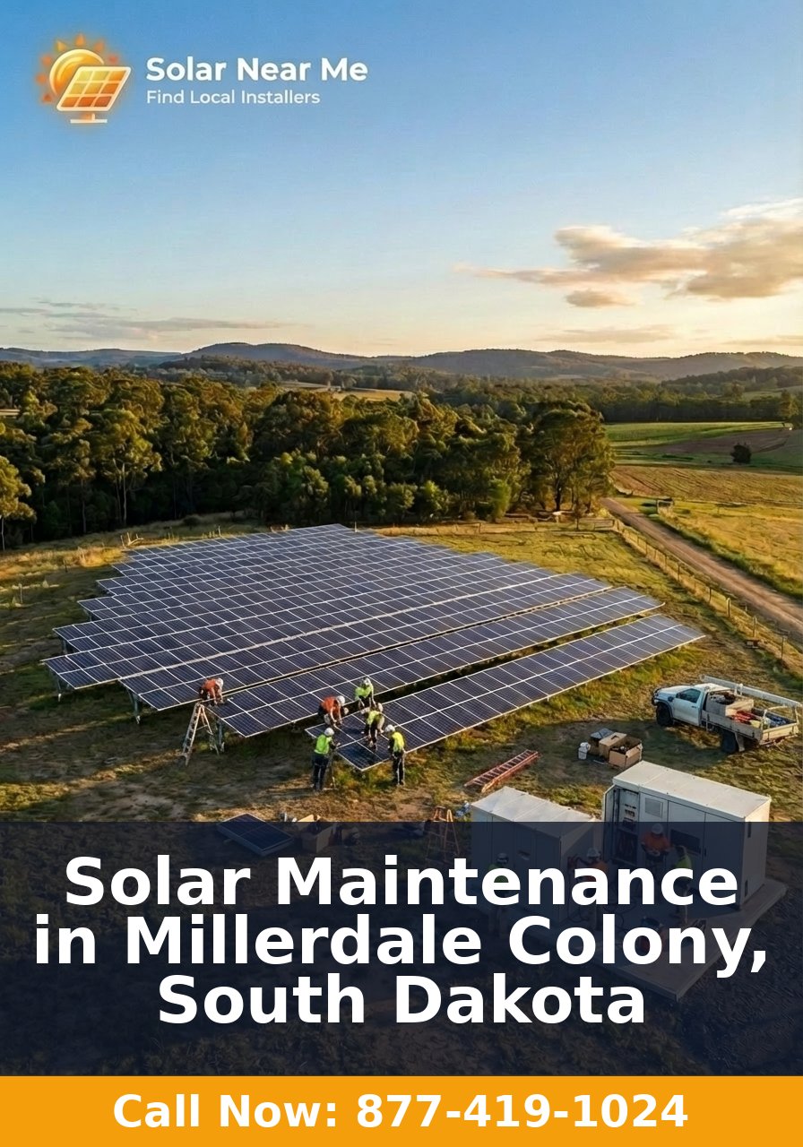 Solar Maintenance in Millerdale Colony, South Dakota