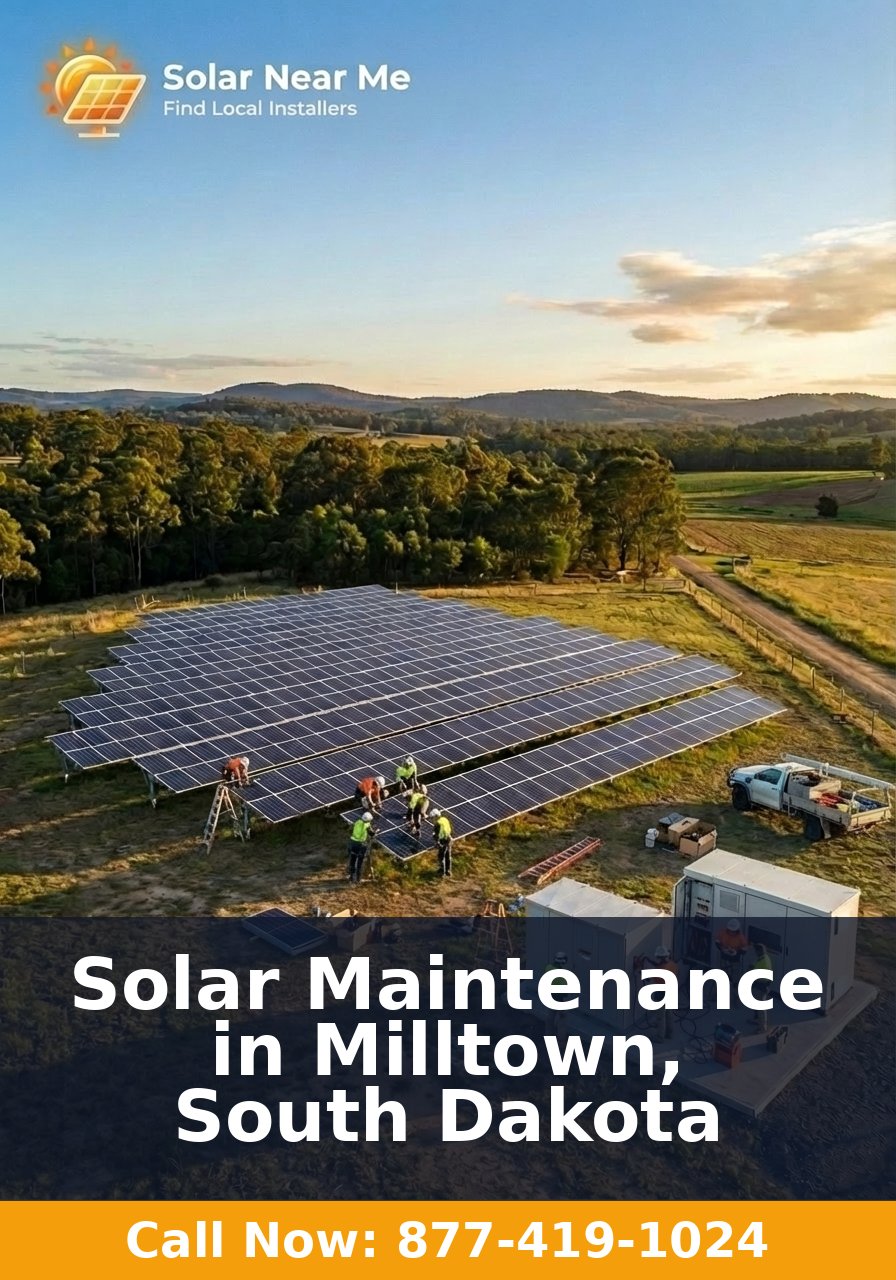 Solar Maintenance in Milltown, South Dakota