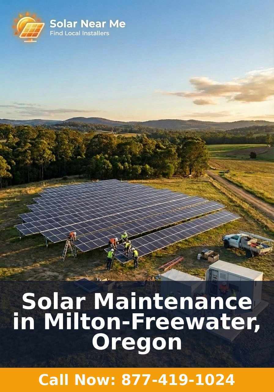 Solar Maintenance in Milton-Freewater, Oregon