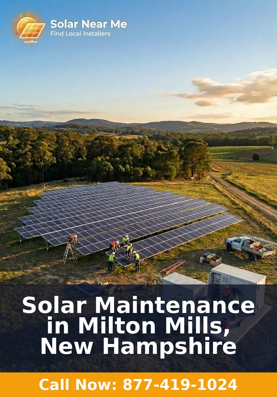 Solar Maintenance in Milton Mills, New Hampshire
