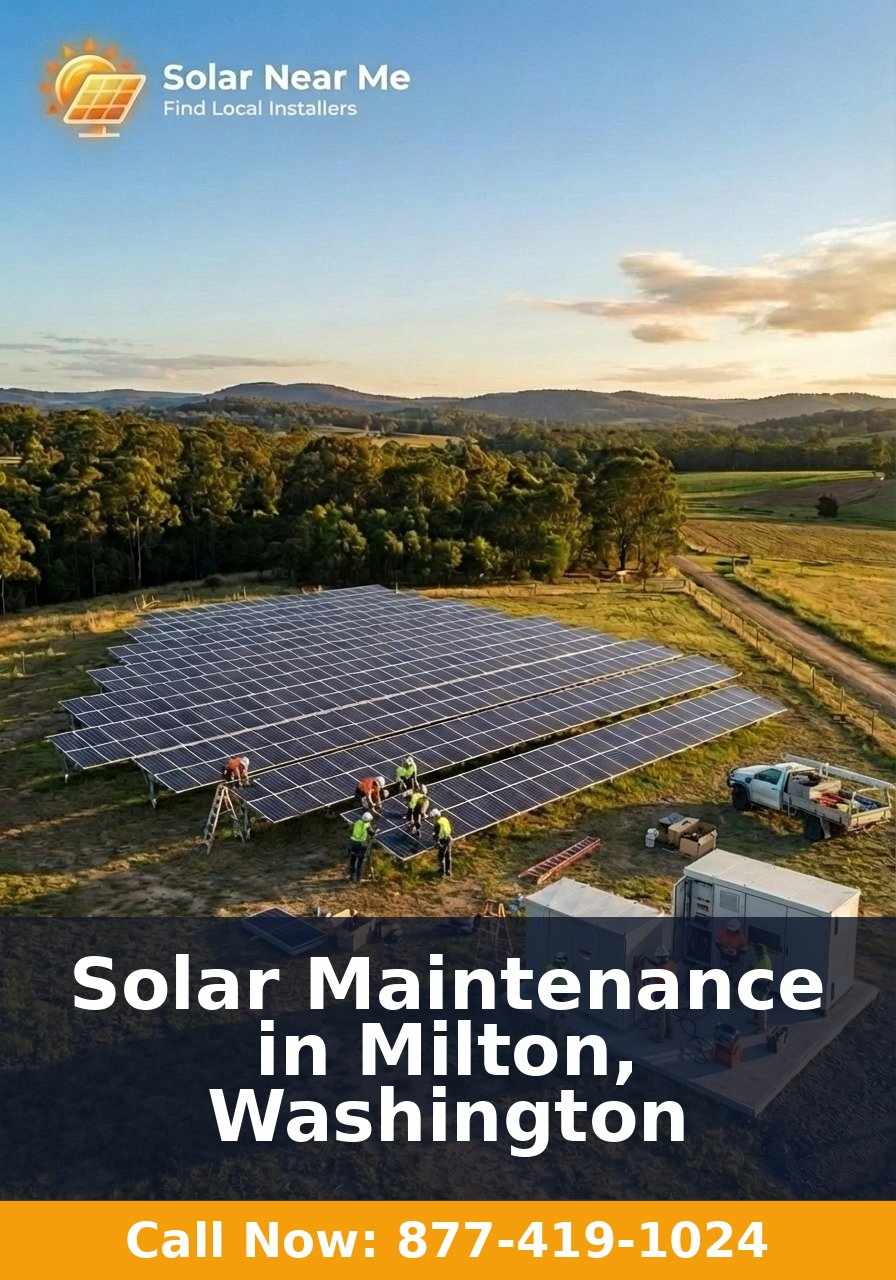 Solar Maintenance in Milton, Washington