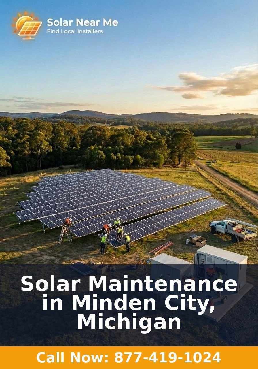 Solar Maintenance in Minden City, Michigan